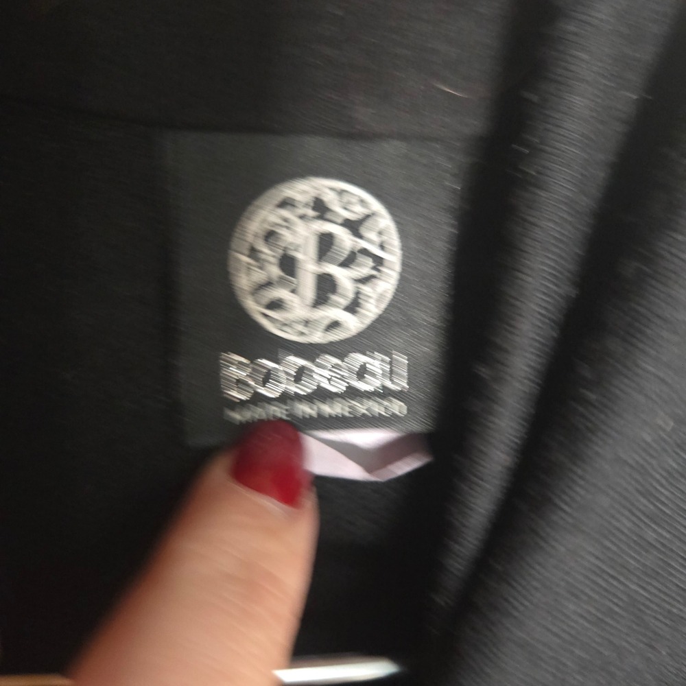 Bobeau Cardigan XL Black Asymmetrical One Button Wrap Sweater - Picture 4 of 7